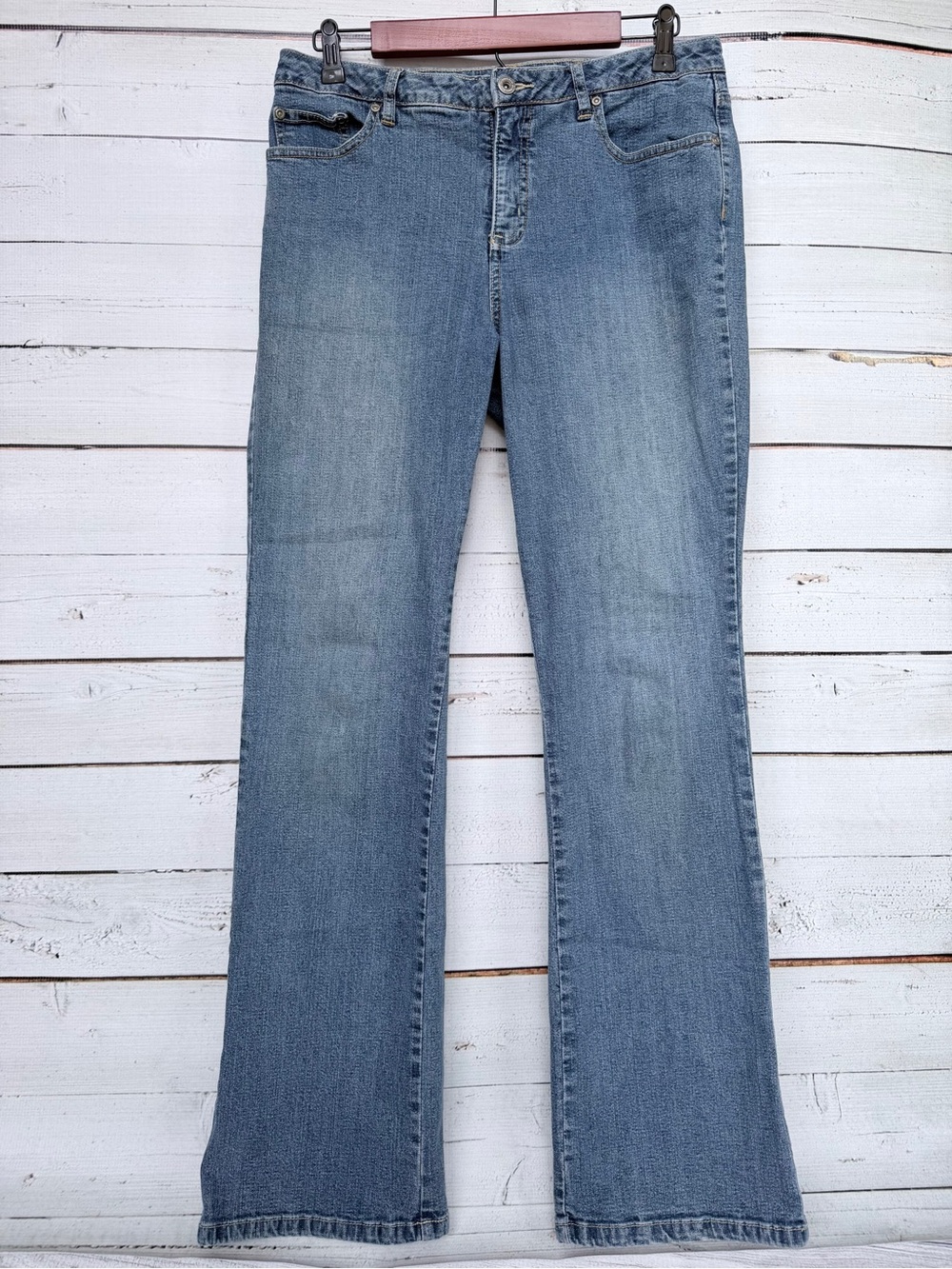 St. John's Bay Stretch Bootcut Denim Jeans Size 10 #173